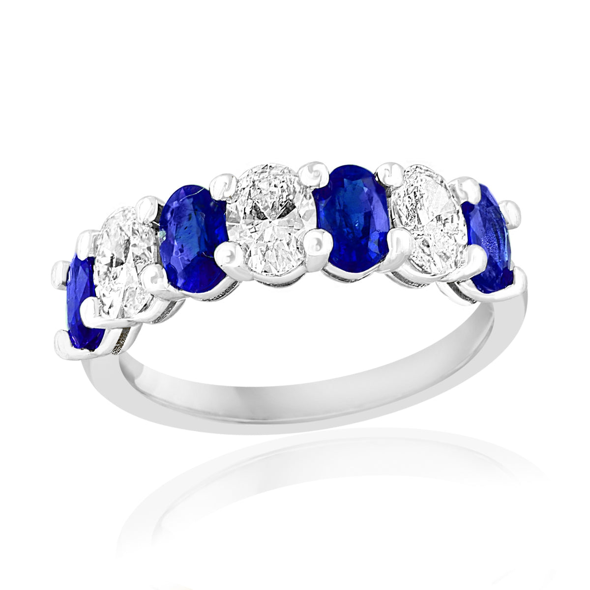 JBJ 14KW Sapphire and Diamond Oval Band size 6.5 dia. .62 ctw sap. 1.13 ctw R3400-HWGSS_8
