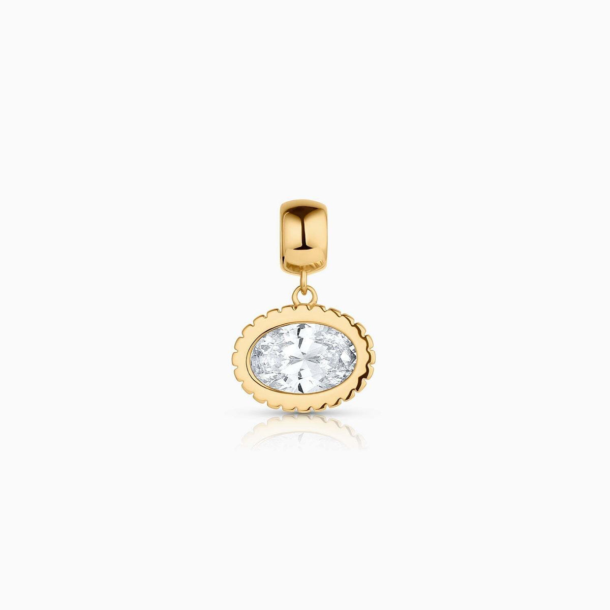 Nova Oval Cubic Zirconia Bail by THATCH