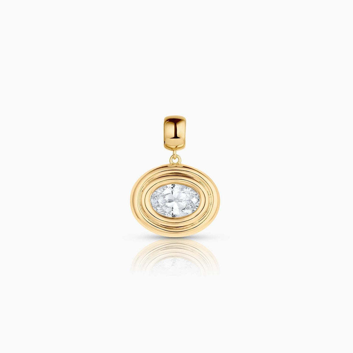 Starlet Oval Cubic Zirconia Bail by THATCH