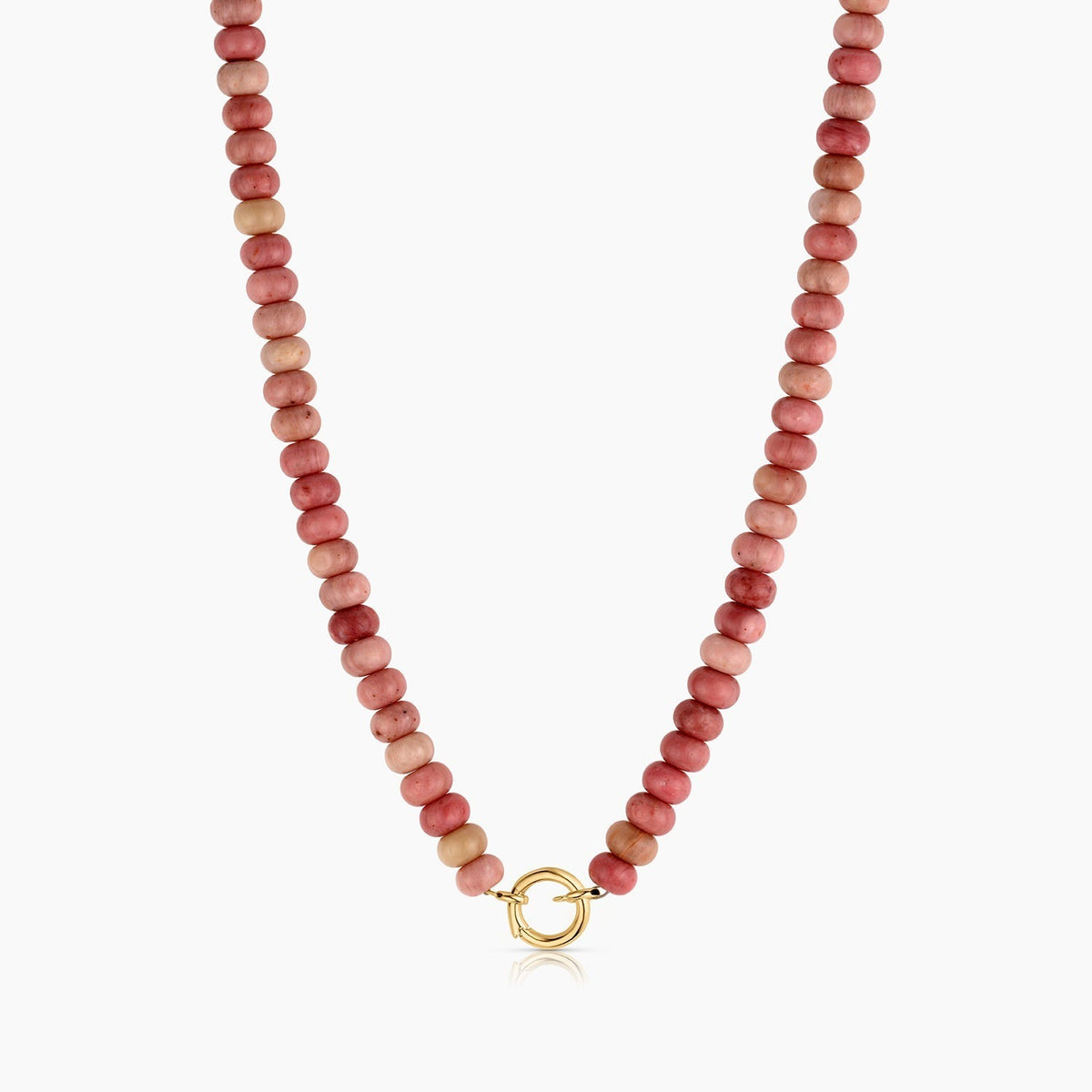 Thatch Paloma Rosewood Jasper Charm Necklace 14KY Plated
