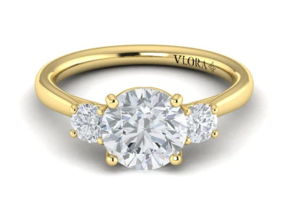 Vlora Timeless Trio Three Stone Engagement Ring size 6.5